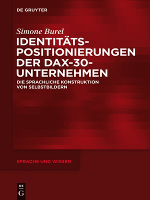 cover image of Identitätspositionierungen der DAX-30-Unternehmen
